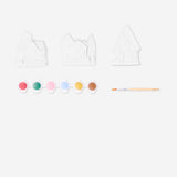 DIY plaster Christmas houses