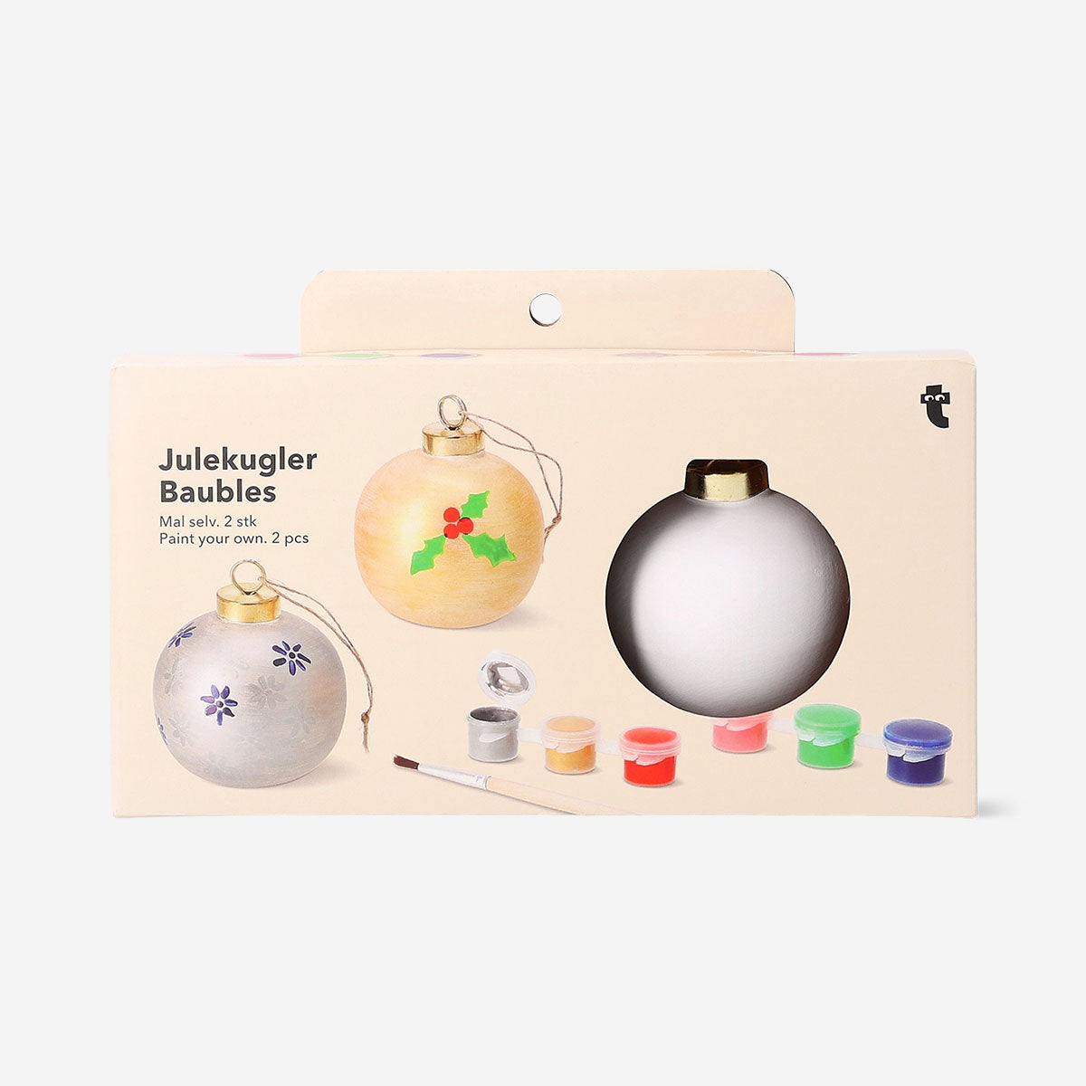 DIY ceramic baubles - 2 pcs