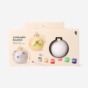 DIY ceramic baubles - 2 pcs