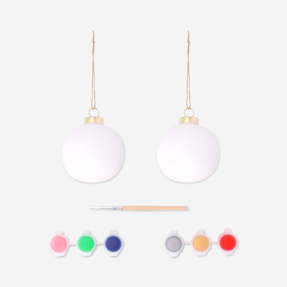 DIY ceramic baubles - 2 pcs