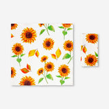 Ay Çiçeği Desenli 2'li Kumaş Peçete