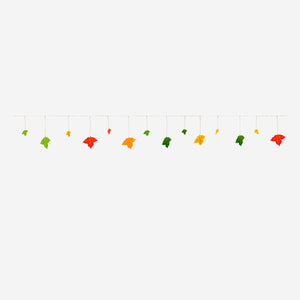 Felt garland with autumn leaves - 300 cm