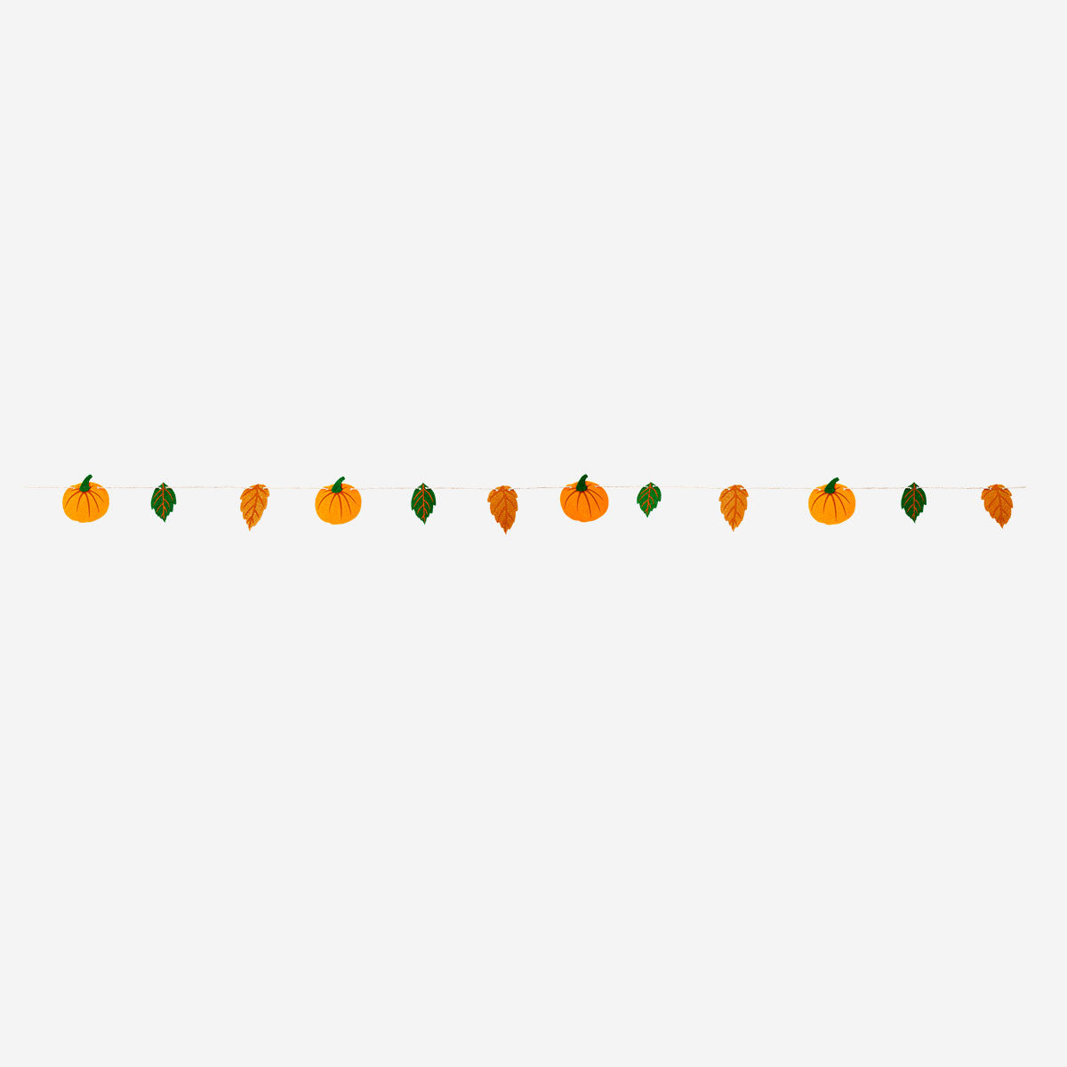 Felt garland with pumpkins - 300 cm