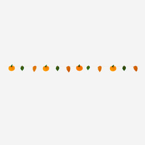 Felt garland with pumpkins - 300 cm