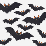 Decorative cardboard bats - 20 pcs