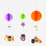 HANGING FOLD OUT HONEYCOMB WITH CHARACTERS 3PCS