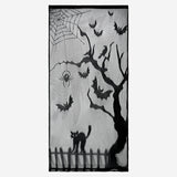 Yarasa ve Örümcekli Halloween Temalı Perde