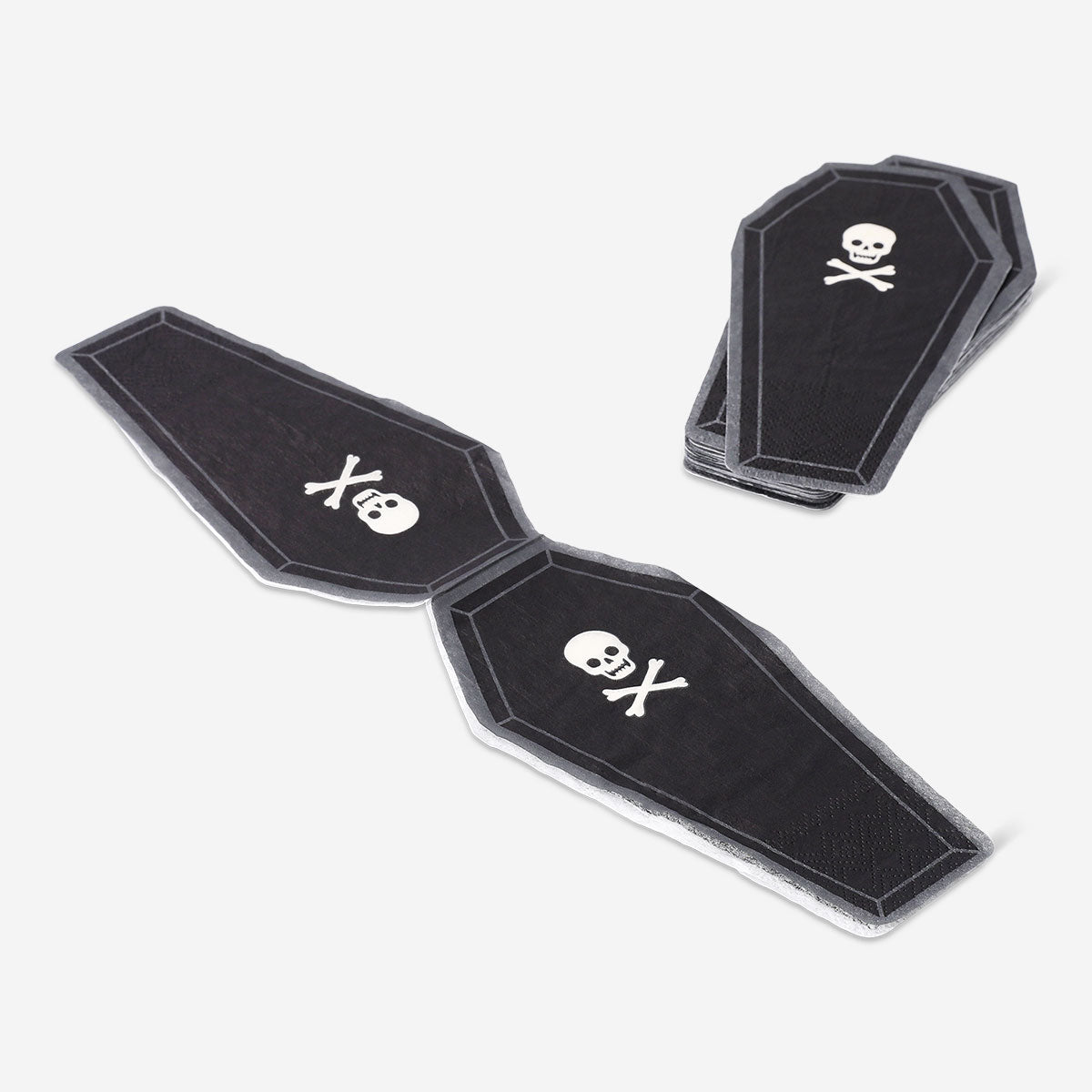 Napkins as black coffin - 16 pcs