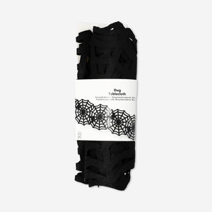Siyah Örümcek Ağı Masa Örtüsü