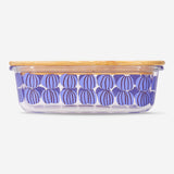 Glass food container with pumpkins - 17 cm