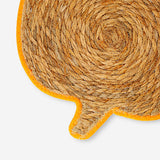 Woven cattail pumpkin placemat - 33 cm