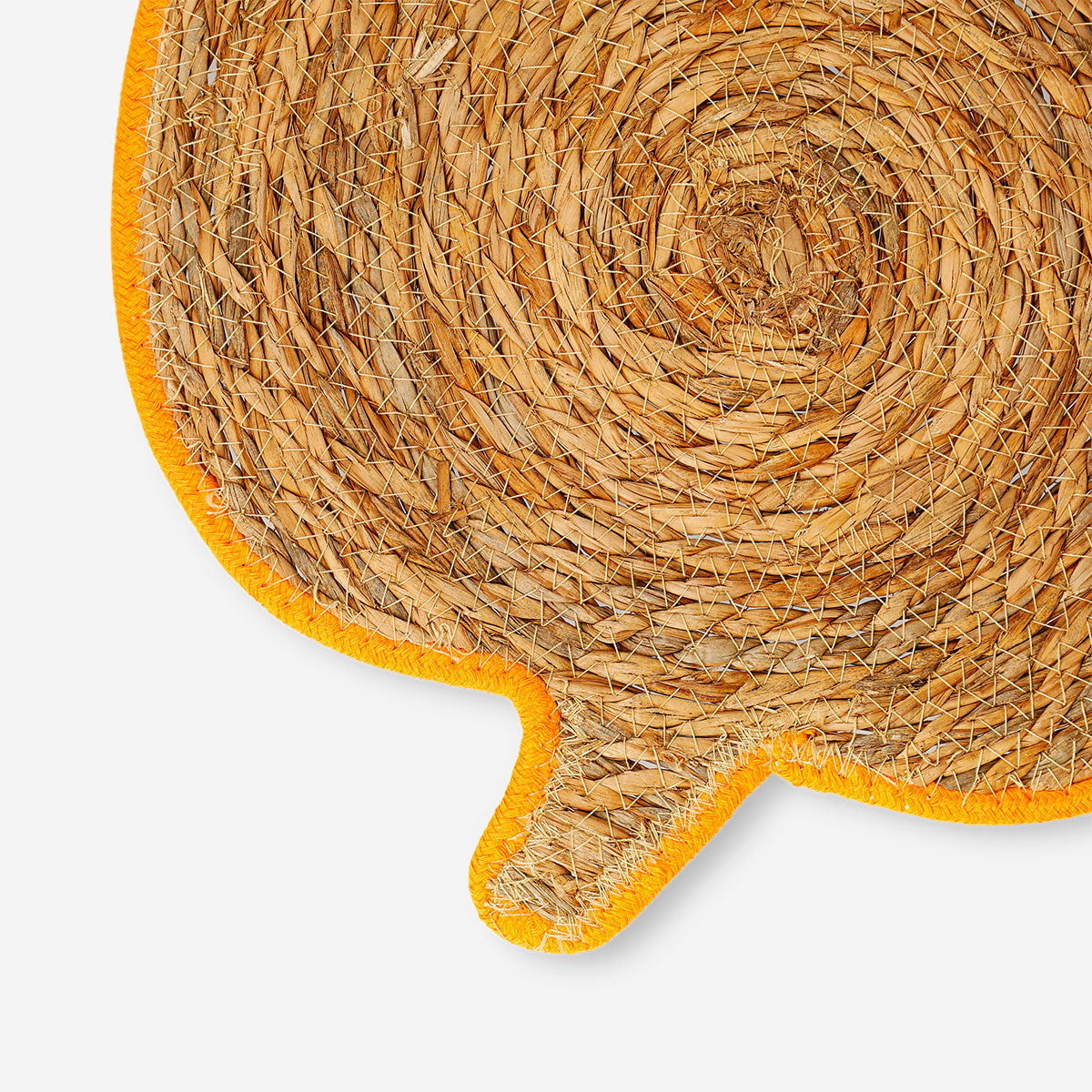 Woven cattail pumpkin placemat - 33 cm