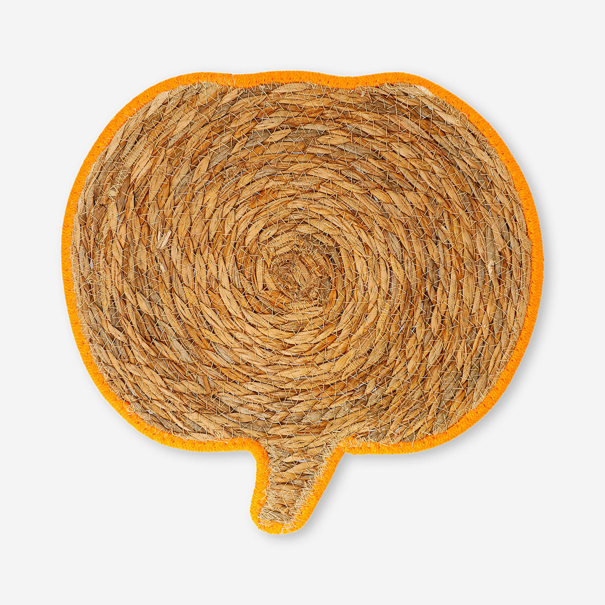 Woven cattail pumpkin placemat - 33 cm
