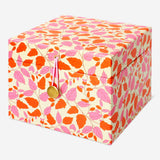 Storage box with autumn leaves - 15x15 cm