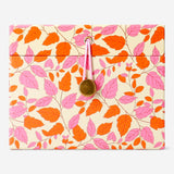 Storage box with autumn leaves - 15x15 cm