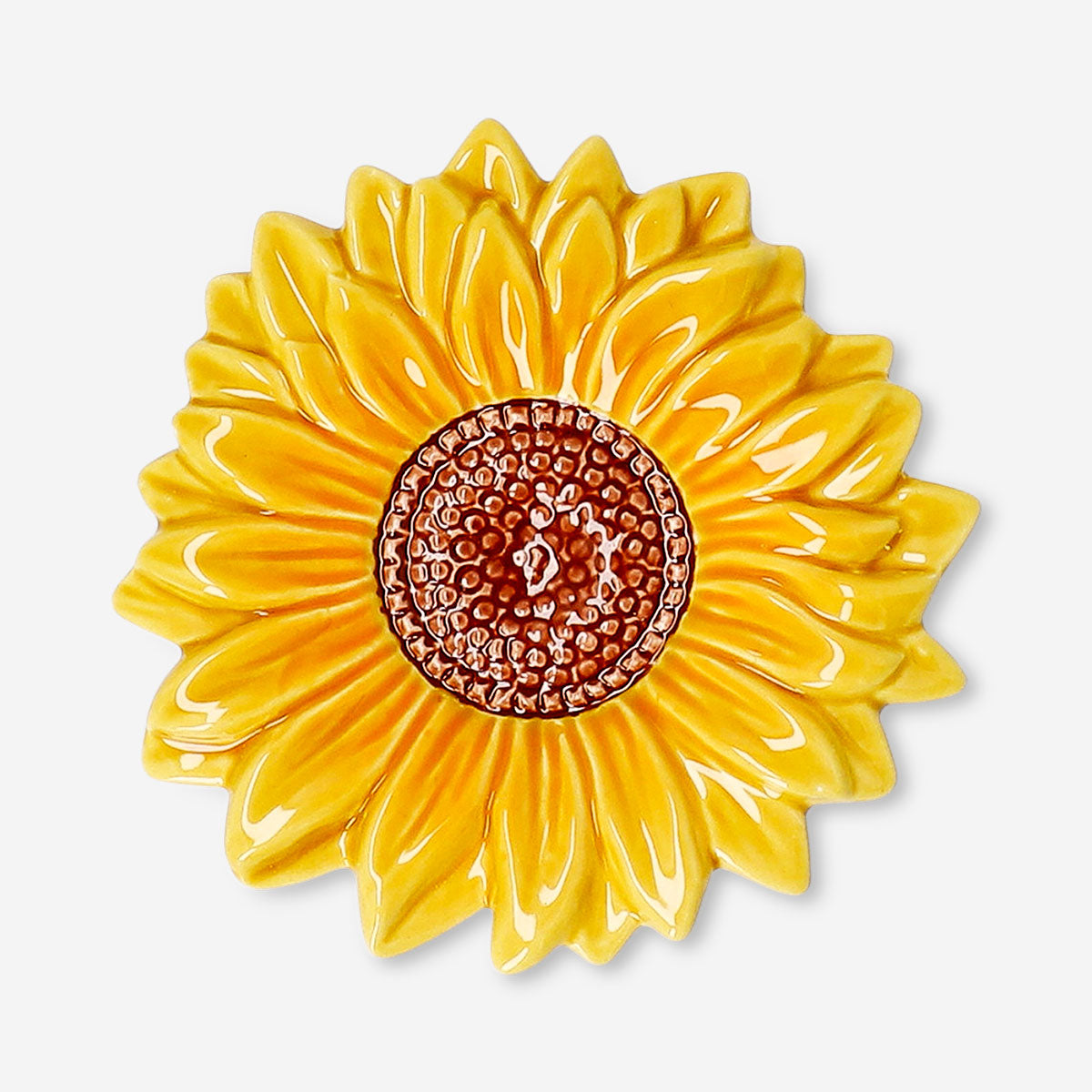 Ceramic sunflower dish - 10 cm