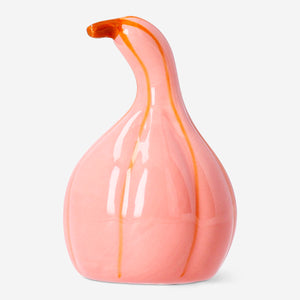 Pink decorative pumpkin - 8 cm