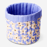 Textile storage basket with floral print - 25 cm