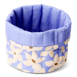 Textile storage basket with floral print - 14 cm