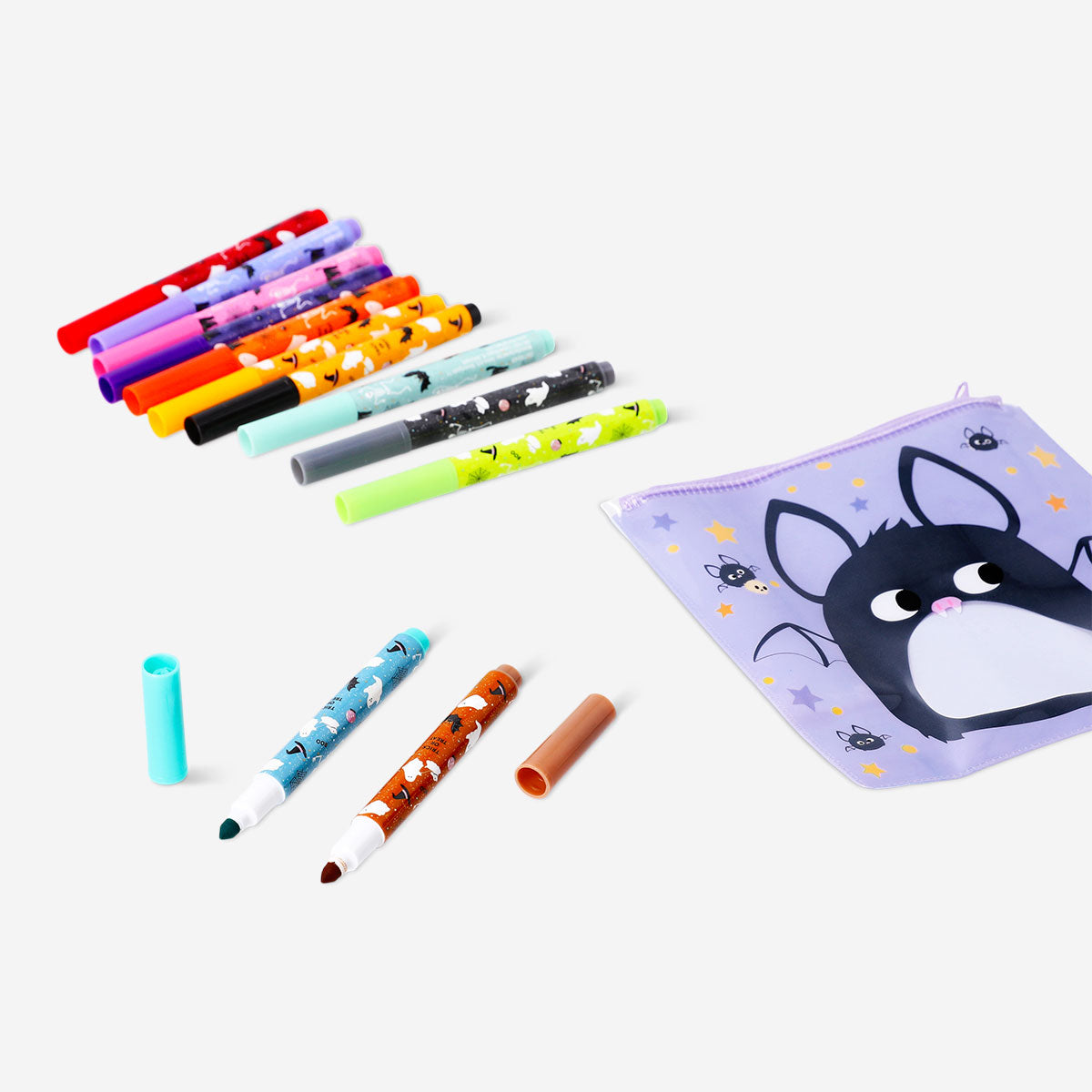 Halloween themed markers - 12 pcs