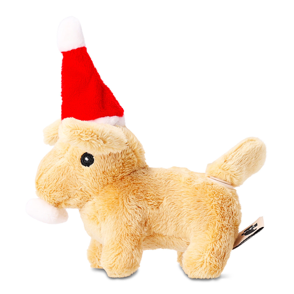 Noel Baba Şapkalı Peluş Köpek