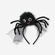 Black spider costume hairband - For adults