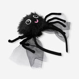Black spider costume hairband - For adults