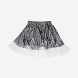 Skirt with silver metallic effect - 4 to 8 years