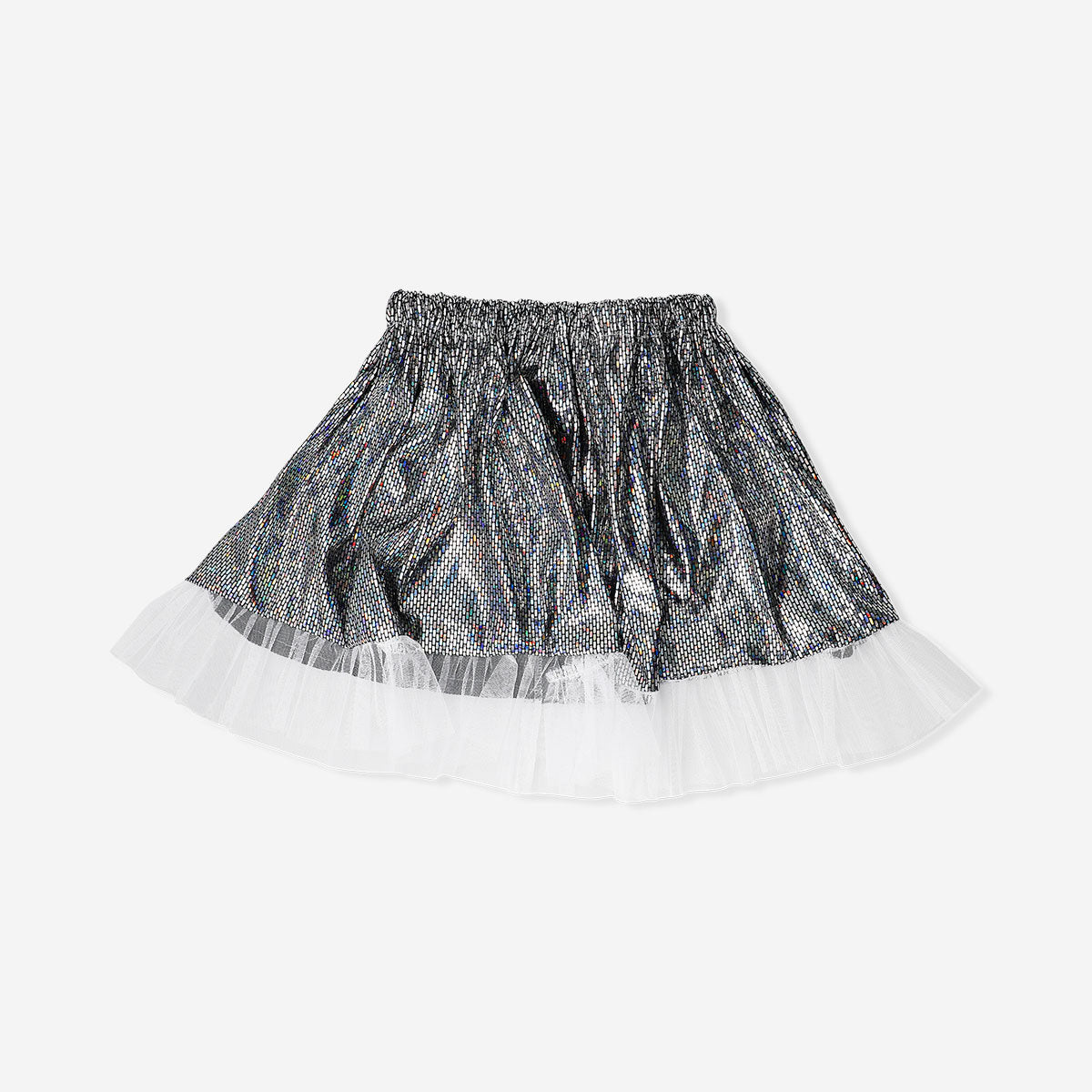 Skirt with silver metallic effect - 4 to 8 years
