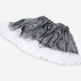 Skirt with silver metallic effect - 4 to 8 years