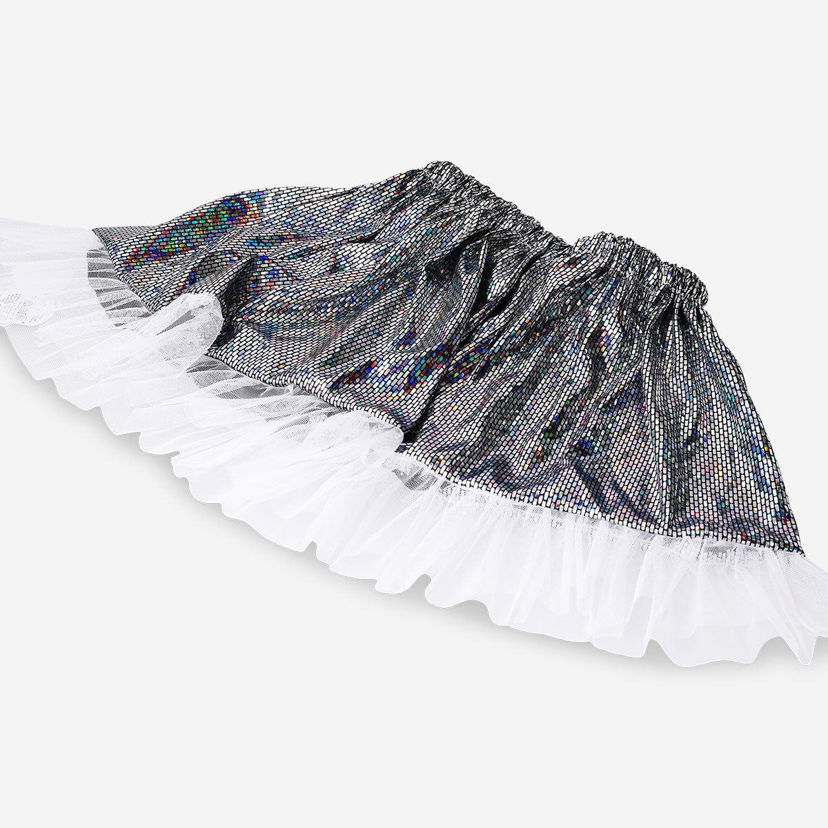 Skirt with silver metallic effect - 4 to 8 years