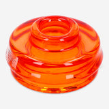 Orange candle and tealight holder - 7 cm