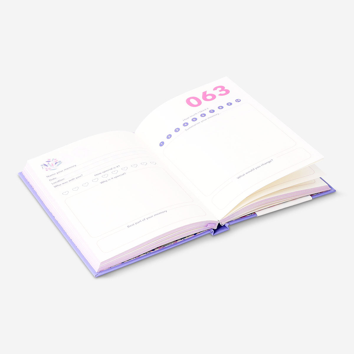A6 memory journal - English