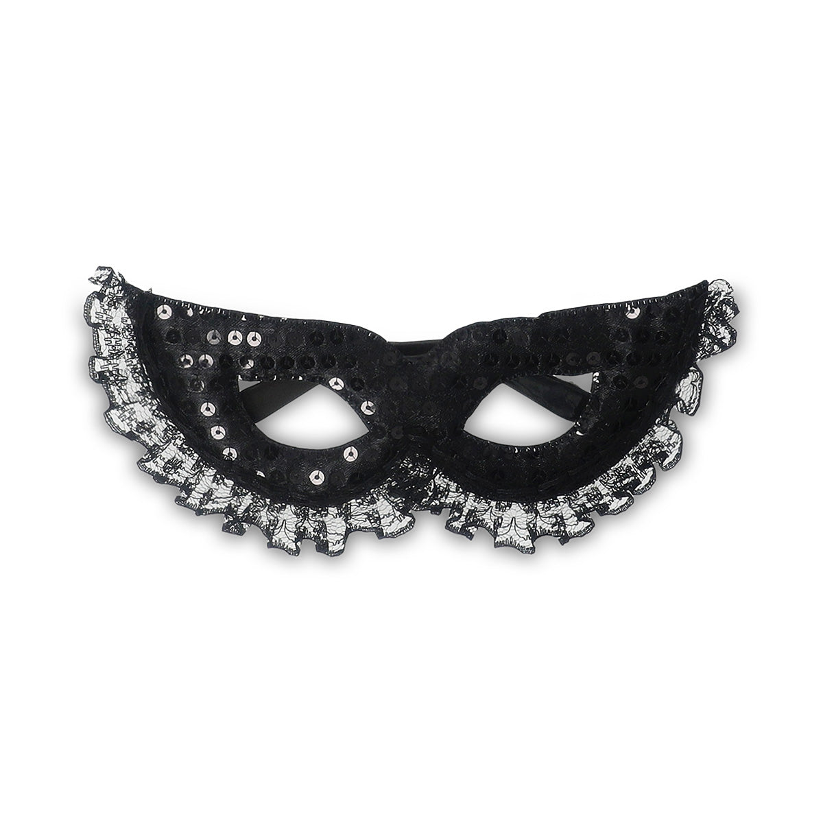 Black lace party glasses - For adults