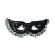 Black lace party glasses - For adults