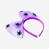 Iridescent hairband with spiders - For kids