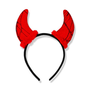 Costume hairband with devil horns - For adults