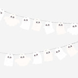 Halloween felt garland with ghosts - 200 cm