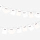 Halloween felt garland with ghosts - 200 cm