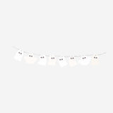 Halloween felt garland with ghosts - 200 cm