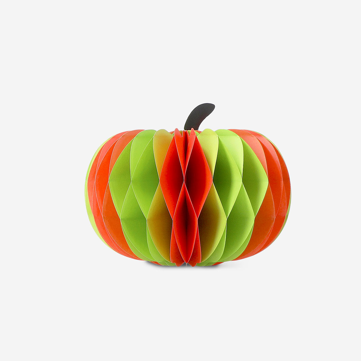 Honeycomb paper pumpkins table decorations - 2 pcs