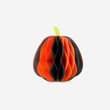 Honeycomb paper pumpkins table decorations - 2 pcs