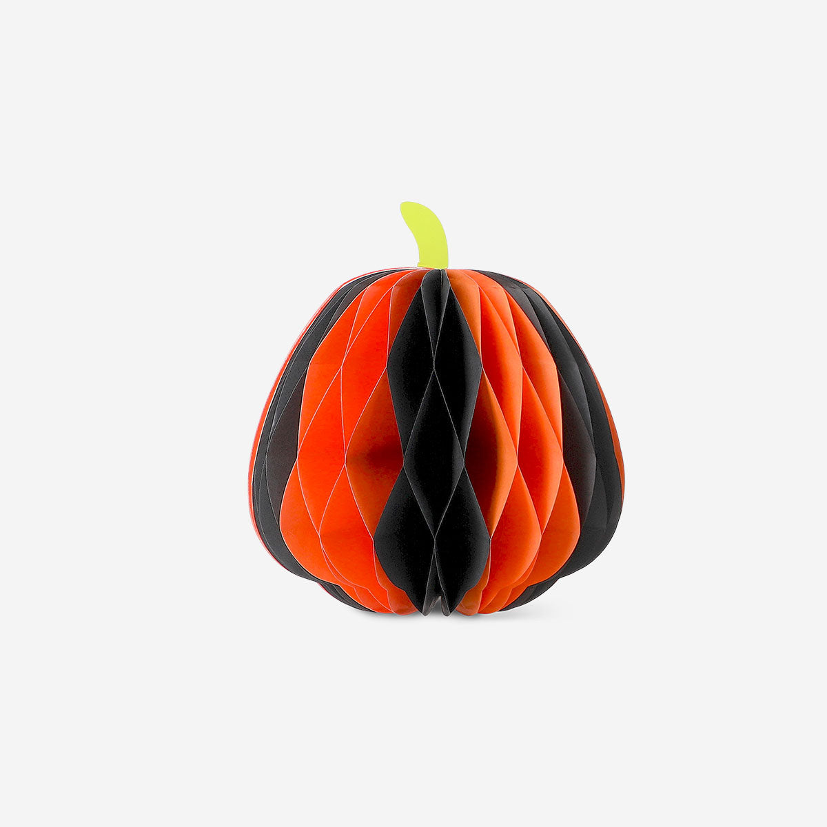 Honeycomb paper pumpkins table decorations - 2 pcs