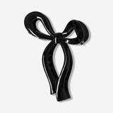 Black bow hairclip