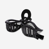 Black bow hairclip