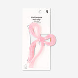 Pink bow hairclip