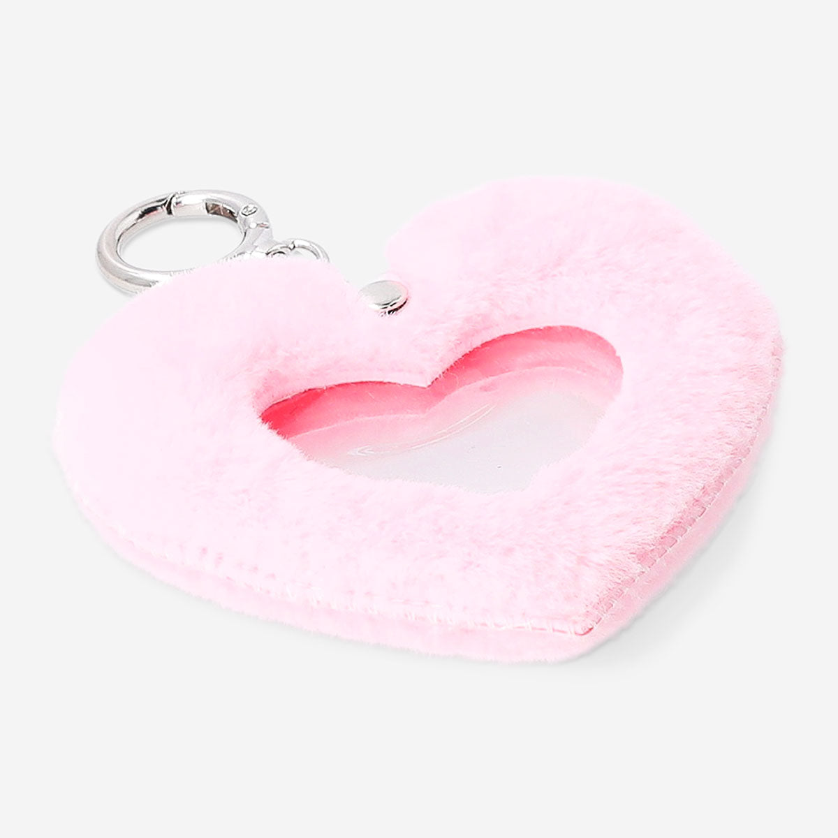 Pembe Kalp Şeklinde Çerçeveli Anahtarlık