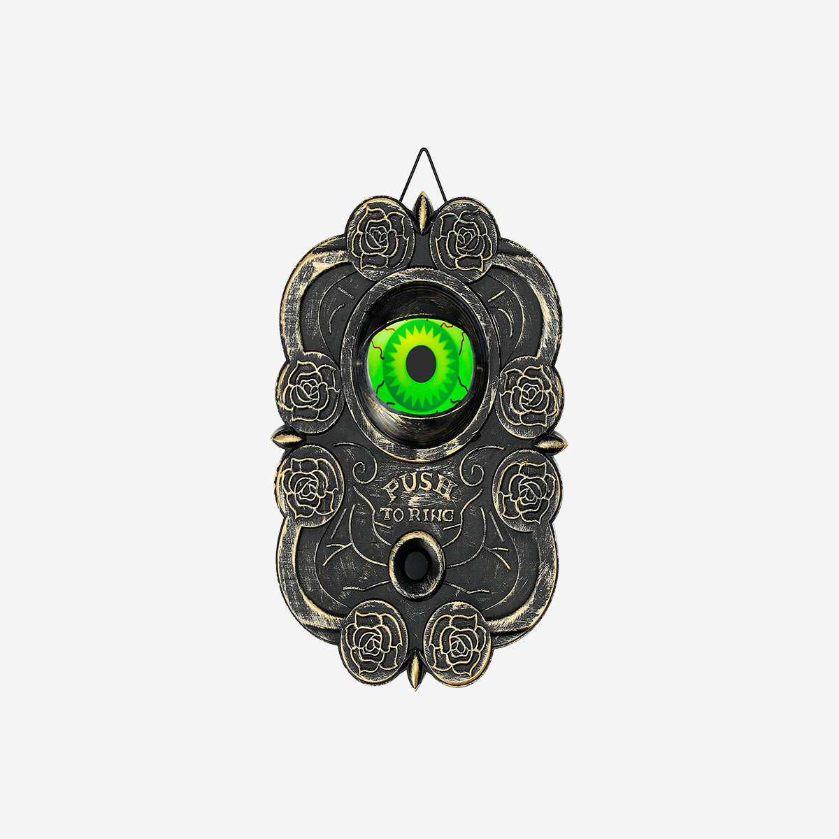 Gothic doorbell with light, sound and movement 