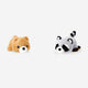 Plush toy - 2 in 1 bear and raccoon