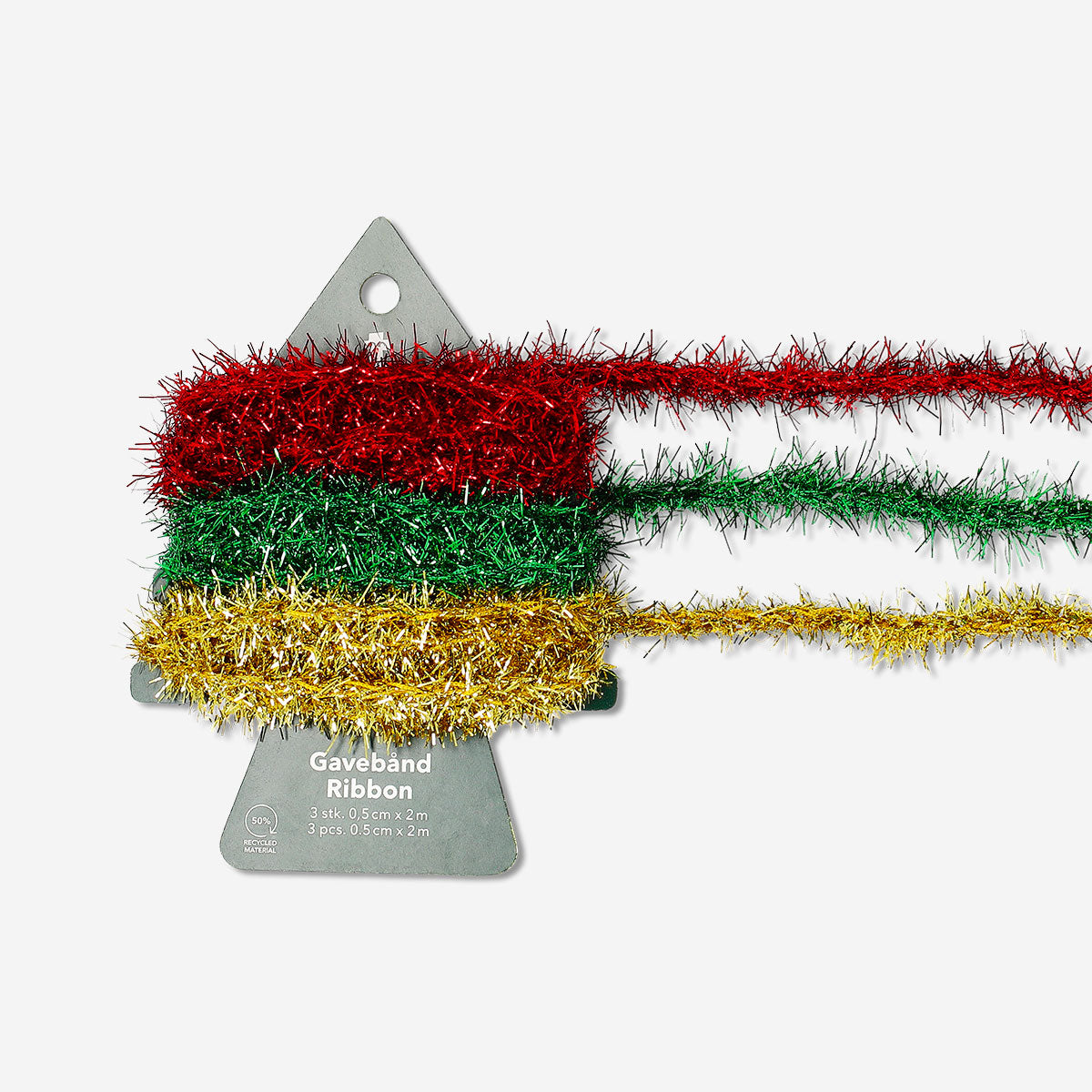 Mixed tinsel ribbon - 3 pcs